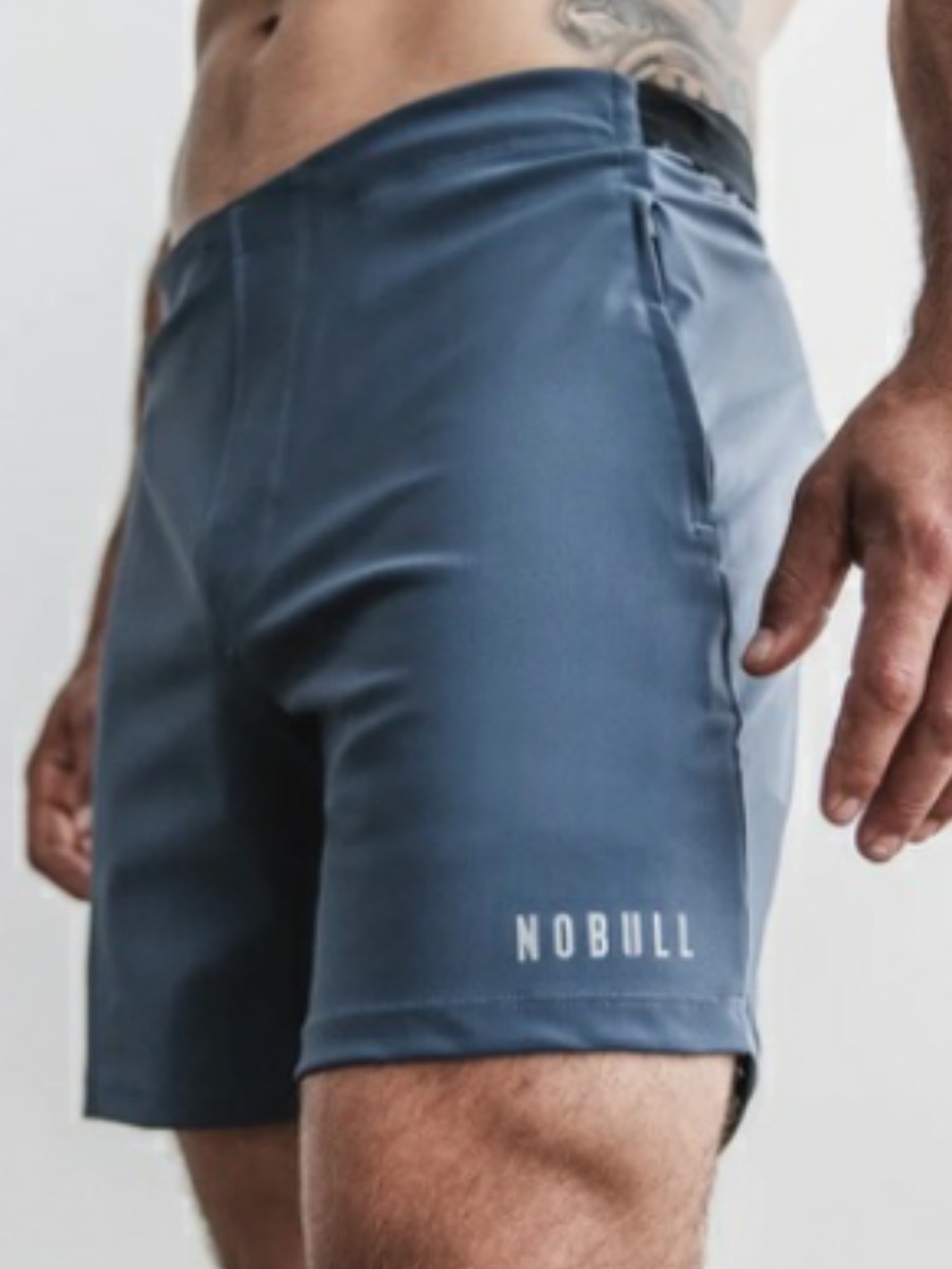 NOBULL Blue/Gray Performance Training Shorts Men's sz M